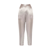 Le Réussi Women's Pants & Trousers Sophie Beige Silk Pants | Le Réussi