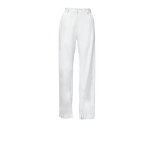 Le Réussi Women's Pants & Trousers White Skinny Fit Women's Linen Trousers | Le Réussi