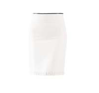 Le Réussi Women's Skirt Power Woman- White Mini Tweed Skirt | Le Réussi