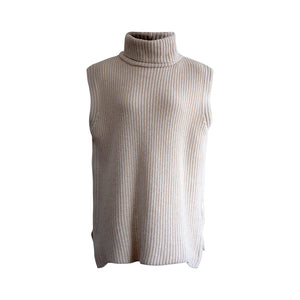 Le Réussi Women's Sweater Default Title / Beige Cashmere Turtle Neck Sweater