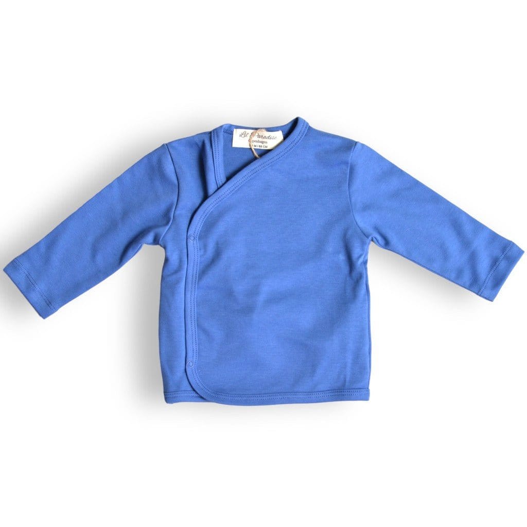 Lil' Paradise Copenhagen Kids & Babies - Mother & Kids - Boys' Baby Clothing - Clothing Sets 0-1m - 56cm Organic Sky Blue Wrap Blouse