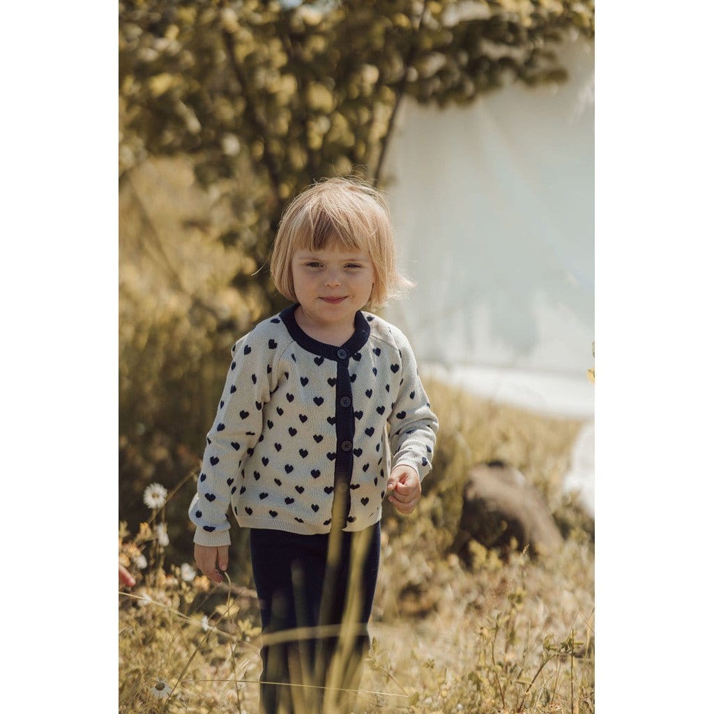 Lil' Paradise Copenhagen Kids & Babies - Mother & Kids - Boys' Baby Clothing - Clothing Sets 3-6m - 68cm Organic Abby Heart Cardigan