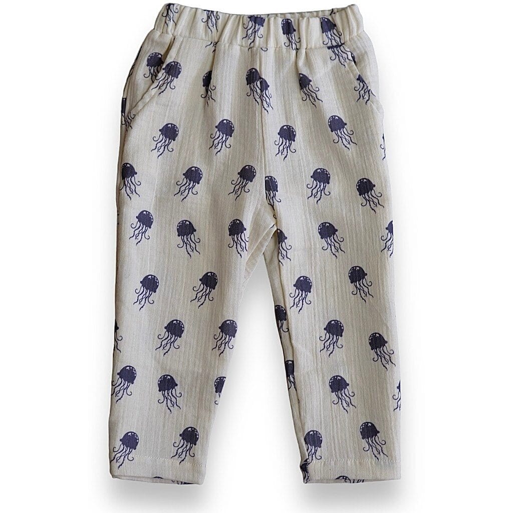 Lil' Paradise Copenhagen Kids & Babies - Mother & Kids - Boys' Baby Clothing - Clothing Sets 3-6m - 68cm Organic Jellyfish Pant