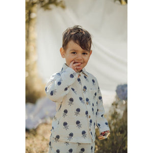 Lil' Paradise Copenhagen Kids & Babies - Mother & Kids - Boys' Baby Clothing - Clothing Sets 3-6m - 68cm Organic Jellyfish Shirt