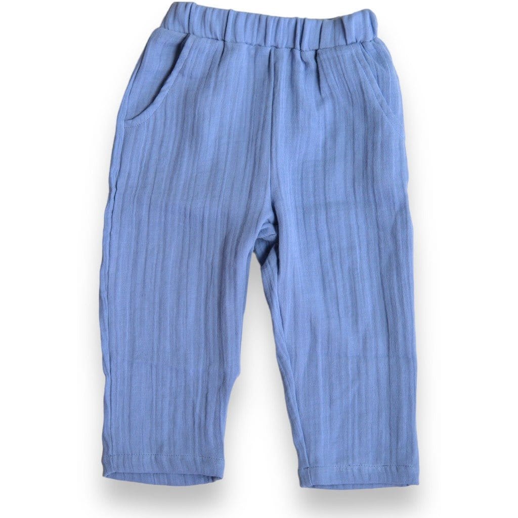 Lil' Paradise Copenhagen Kids & Babies - Mother & Kids - Boys' Baby Clothing - Clothing Sets 3-6m - 68cm Organic Shadow Blue Pants