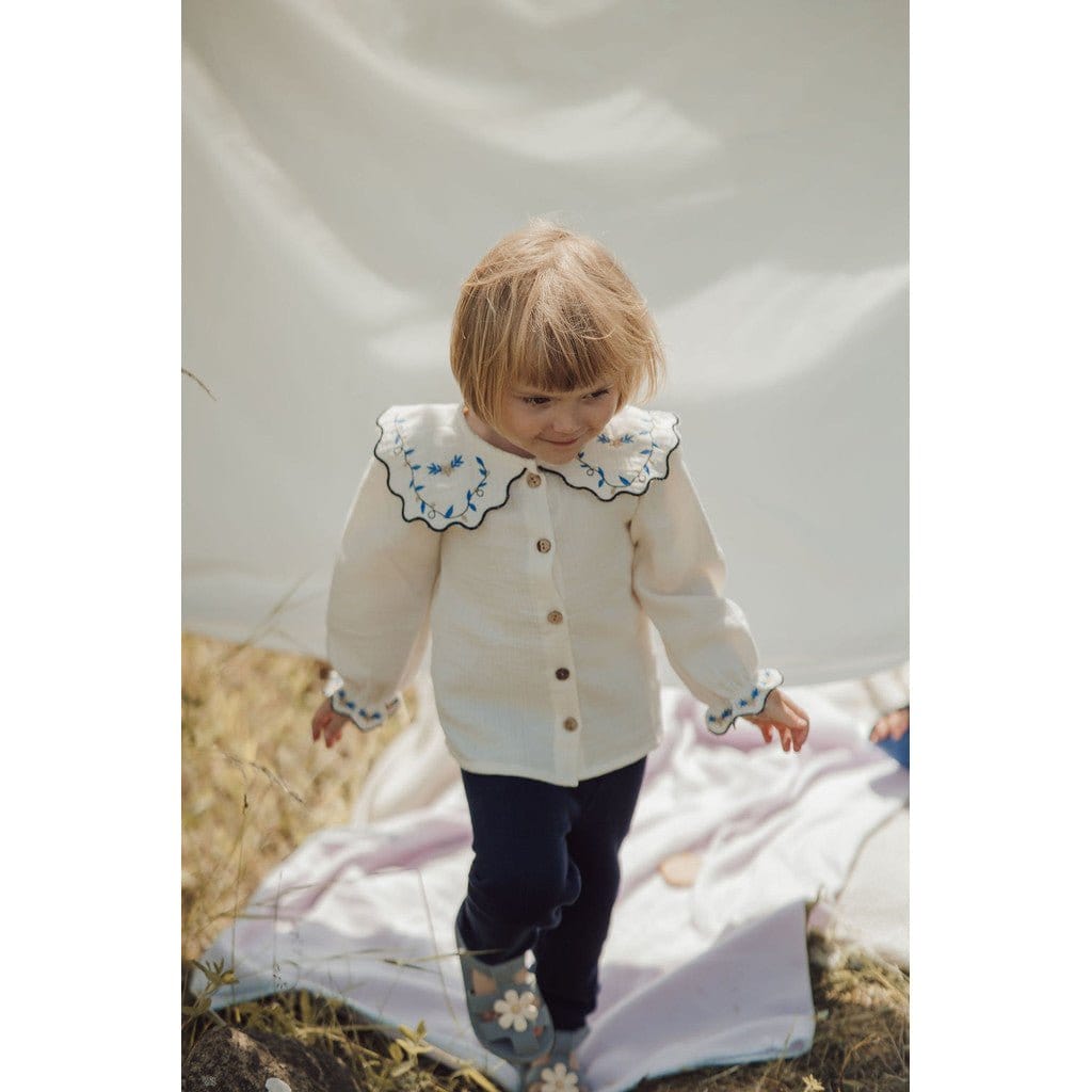 Lil' Paradise Copenhagen Kids & Babies - Mother & Kids - Boys' Baby Clothing - Clothing Sets Organic Blue Blossom Delight Blouse