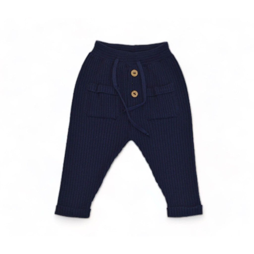 Lil' Paradise Copenhagen Kids & Babies - Mother & Kids - Girls' Clothing - Overalls 1-3m - 62cm Buttery Soft Knit Pants Navy