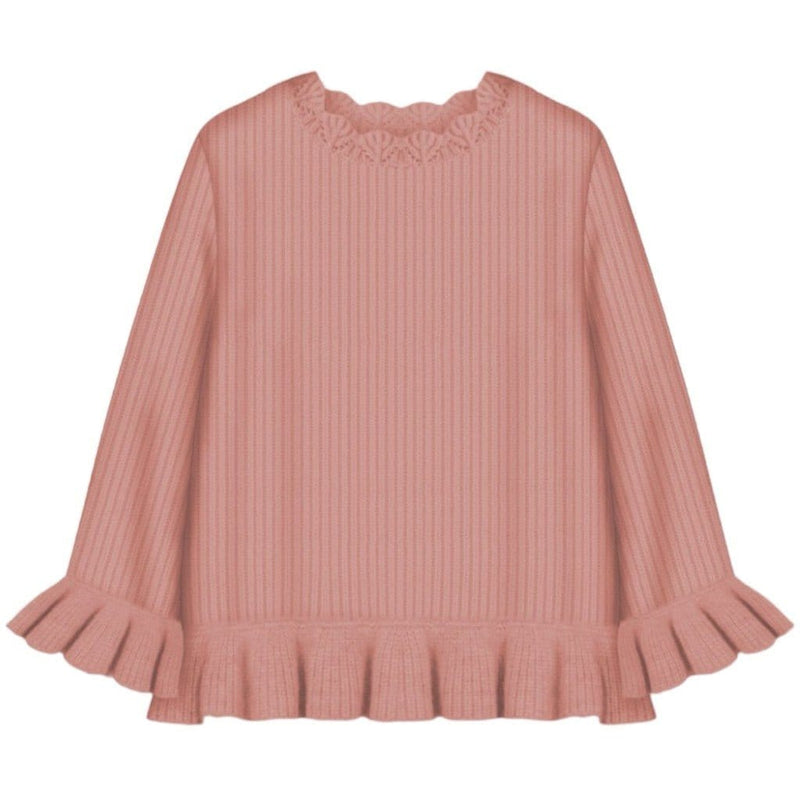 Lil' Paradise Copenhagen Kids & Babies - Mother & Kids - Girls' Clothing - Overalls 3-6m - 68cm Frilly Knit Blouse