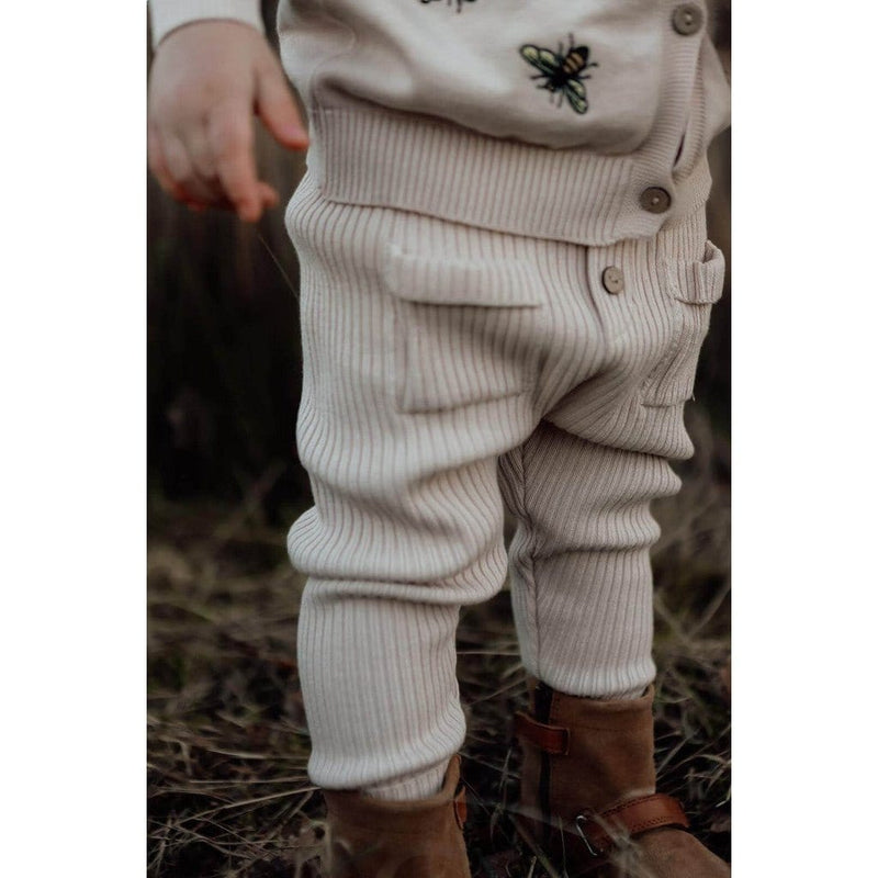 Lil' Paradise Copenhagen Kids & Babies - Mother & Kids - Girls' Clothing - Overalls Buttery Soft Knit Pants Beige