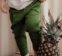 Lil' Paradise Copenhagen Kids & Babies - Mother & Kids - Girls' Clothing - Overalls Buttery Soft Knit Pants Green
