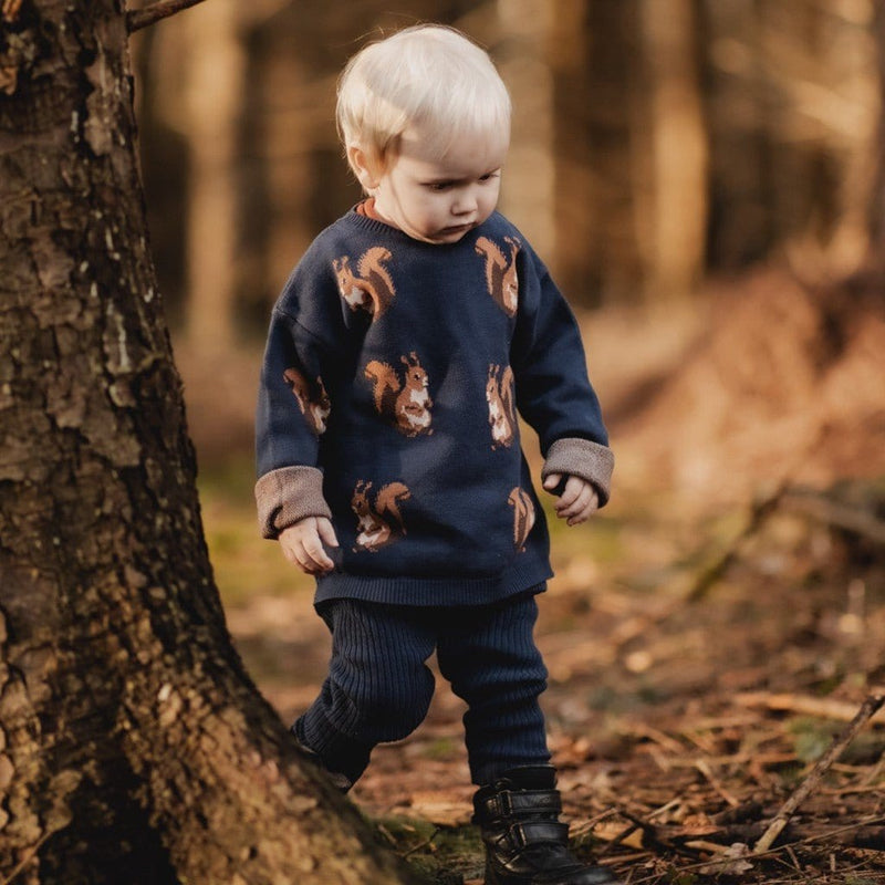 Lil' Paradise Copenhagen Kids & Babies - Mother & Kids - Girls' Clothing - Overalls Buttery Soft Knit Pants Navy