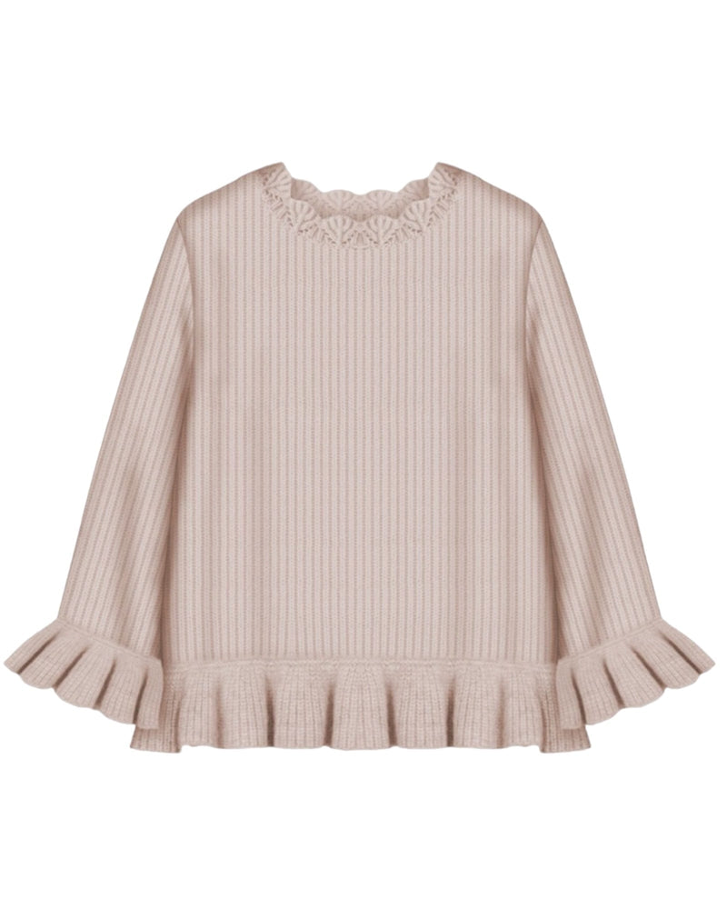Lil' Paradise Copenhagen Kids & Babies - Mother & Kids - Girls' Clothing - Overalls Frilly Knit Blouse