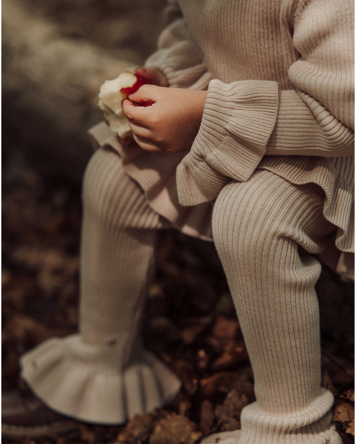 Lil' Paradise Copenhagen Kids & Babies - Mother & Kids - Girls' Clothing - Overalls Frilly Knit Pants