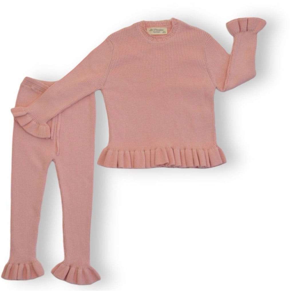 Lil' Paradise Copenhagen Kids & Babies - Mother & Kids - Girls' Clothing - Overalls Frilly Knit Pants