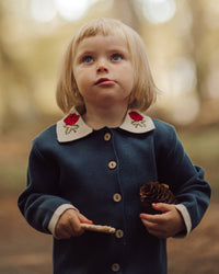 Lil' Paradise Copenhagen Kids & Babies - Mother & Kids - Girls' Clothing - Overalls Navy Rose Cardigan