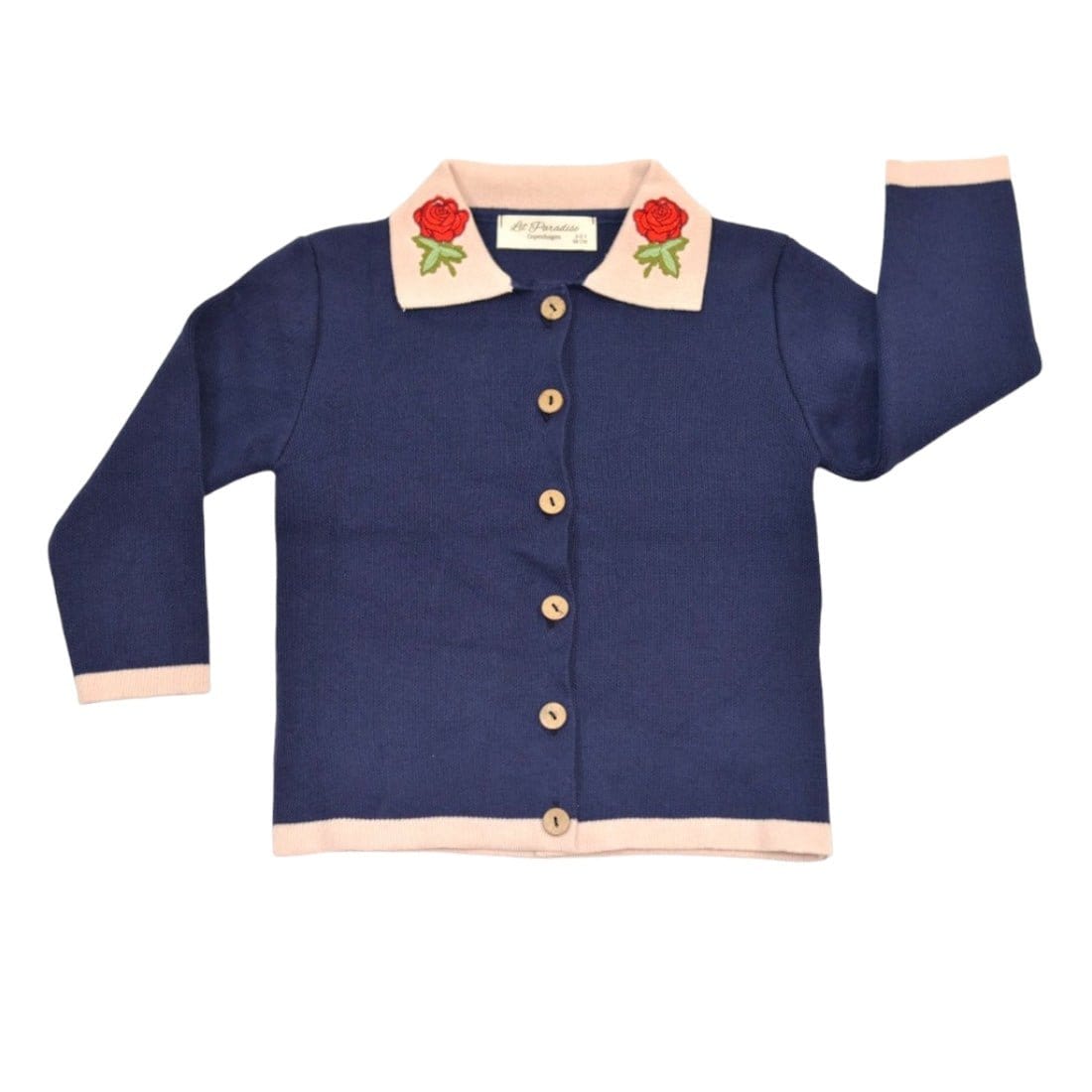 Lil' Paradise Copenhagen Kids & Babies - Mother & Kids - Girls' Clothing - Overalls Navy Rose Cardigan