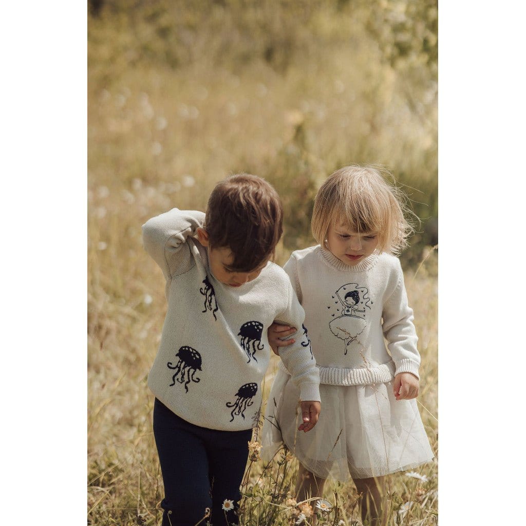 Lil' Paradise Copenhagen Kids & Babies - Mother & Kids - Girls' Clothing - Overalls Organic Jellyfish Sweater