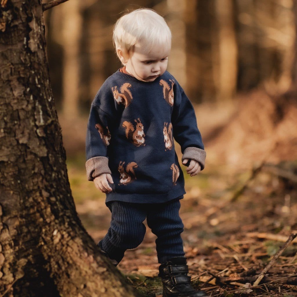 Lil' Paradise Copenhagen Kids & Babies - Mother & Kids - Girls' Clothing - Overalls Squirrel Knit Sweater