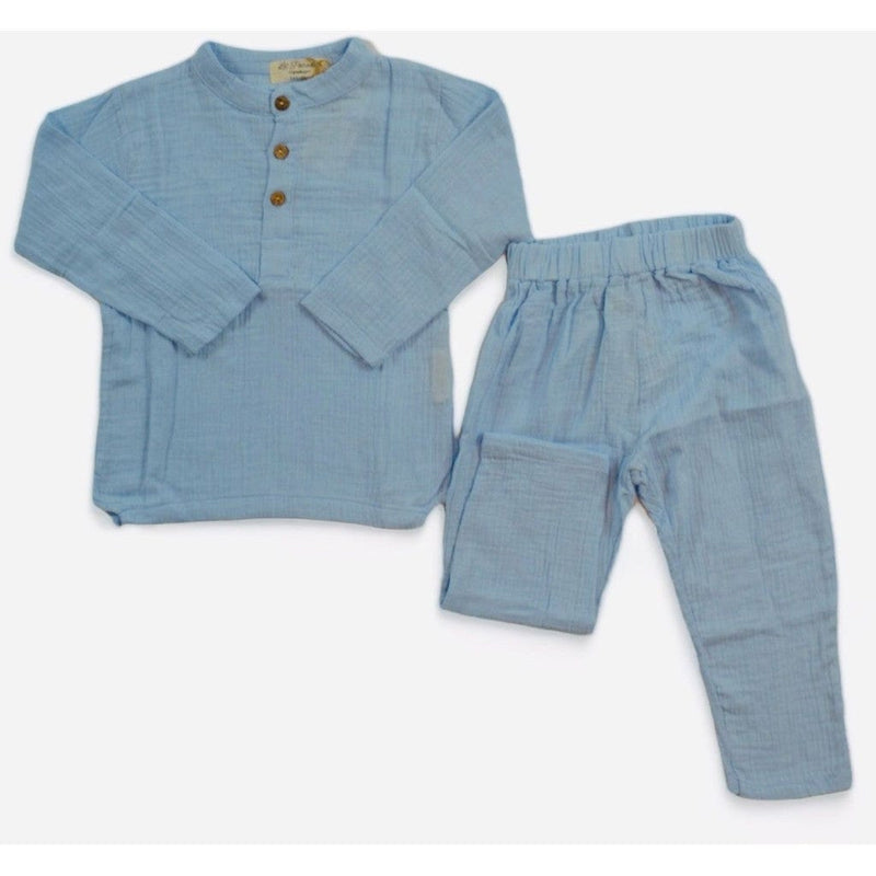 Lil' Paradise Copenhagen Kids & Babies - Mother & Kids - Girls' Clothing - Overalls Stormi Shirt - Light Blue