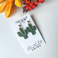 Lilac and Rose Earrings Lilac and Rose Cactus Earrings