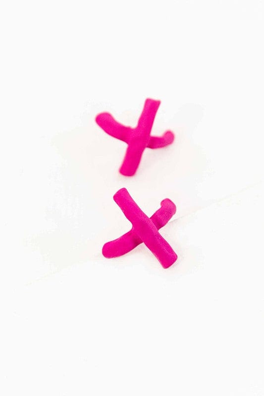 Lilac and Rose Tic Tac Toe Earrings in Blue, Lime, Pink, or Yellow