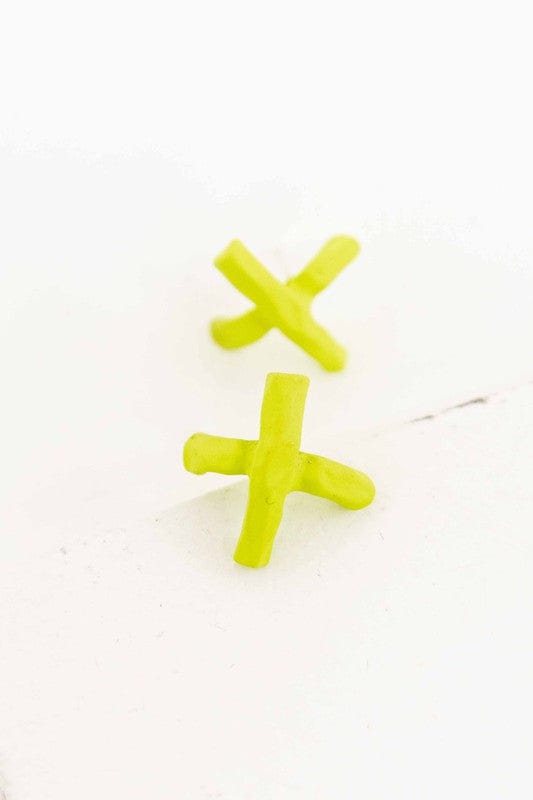Lilac and Rose Tic Tac Toe Earrings in Blue, Lime, Pink, or Yellow