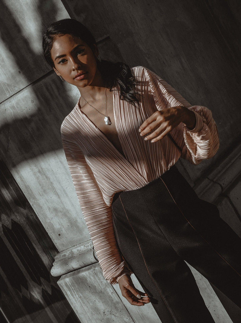 M.USE Women's Blouse M.USE Amora Wrap Bodysuit