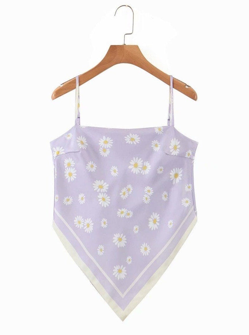 M.USE Women's Blouse S / Lavender M.USE Barely There Bandana Top