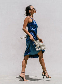 M.USE Women's Dress M.USE Florida Minimal Satin Slip Dress