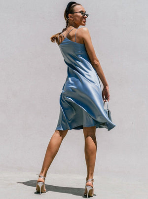 M.USE Women's Dress M.USE Florida Minimal Satin Slip Dress