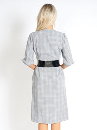 M.USE Women's Dress M.USE Too Cute for Office Modest Plaid Dress