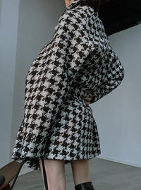 M.USE Women's Outerwear Arlo Oversized Houndstooth Coat | M.USE
