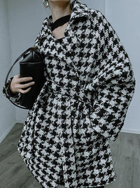 M.USE Women's Outerwear Arlo Oversized Houndstooth Coat | M.USE