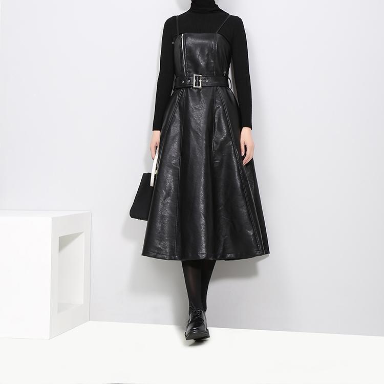 Marigoldshadows Women's Dress XL Musset Vegan Leather Dress | Marigoldshadows