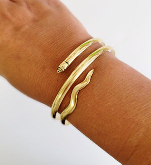 MINU Jewels Bracelet Egyptian Snake Semi-Cuff