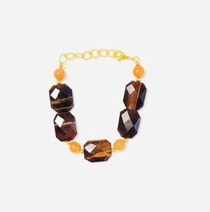 MINU Jewels Bracelet Women's Leondra Bracelet in Tiger Eye & Jade | MINU