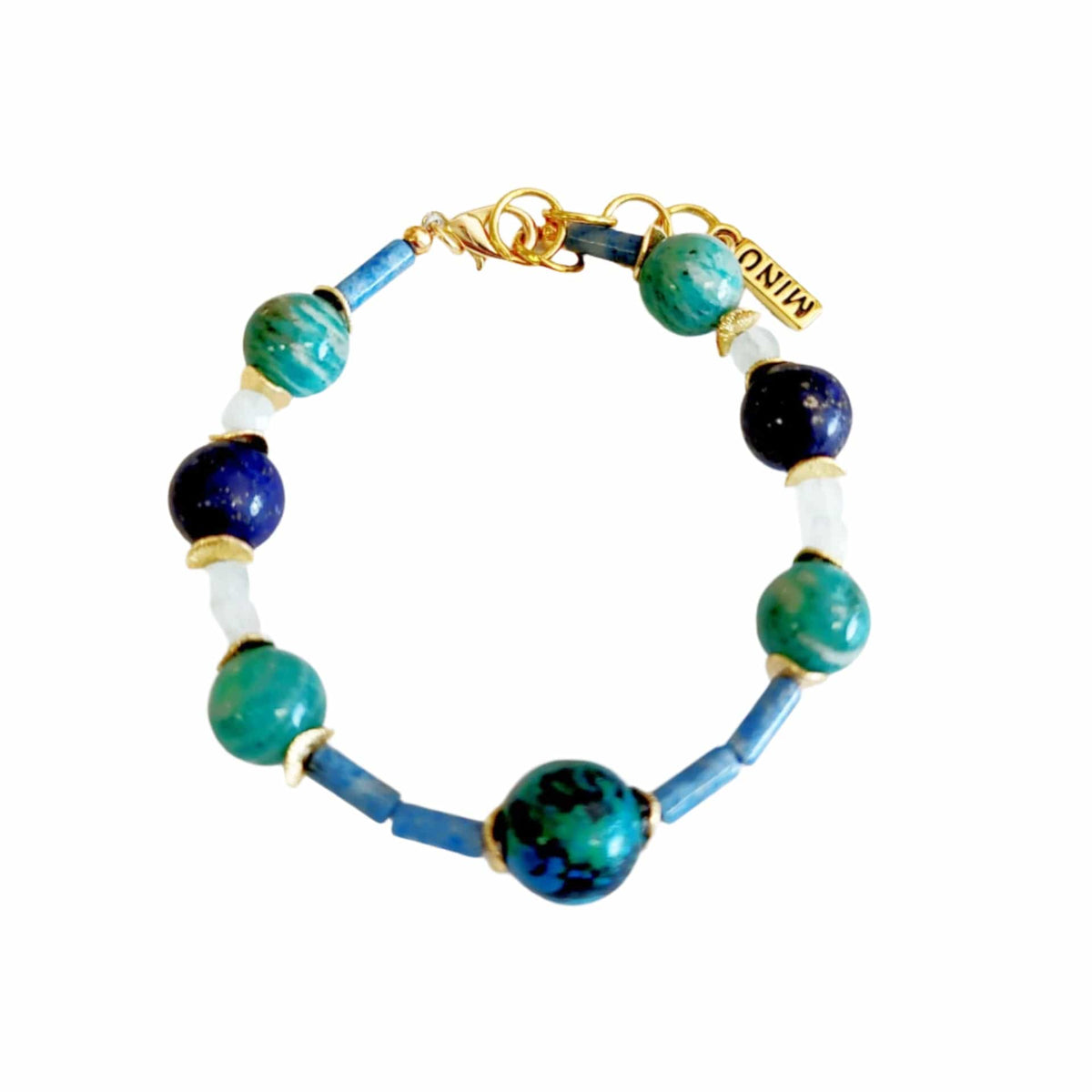 MINU Jewels Bracelet Women's Monica Blue Lapis, Amazonite, & Aquamarine Bracelet | MINU