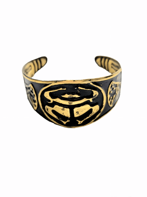 MINU Jewels Bracelets Beetle / Brass Pharaonic Cuff Bracelets in Oxidized Brass