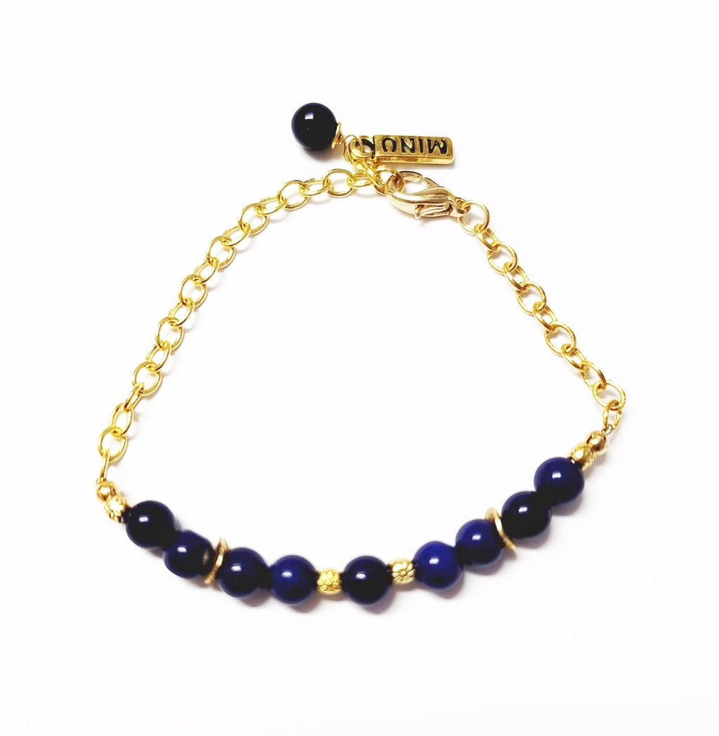 MINU Jewels Bracelets Blue/Gold Blue Lapis Bracelet