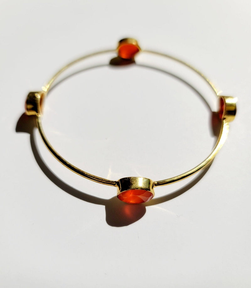 MINU Jewels Bracelets Carnelian Rainbow Bangles