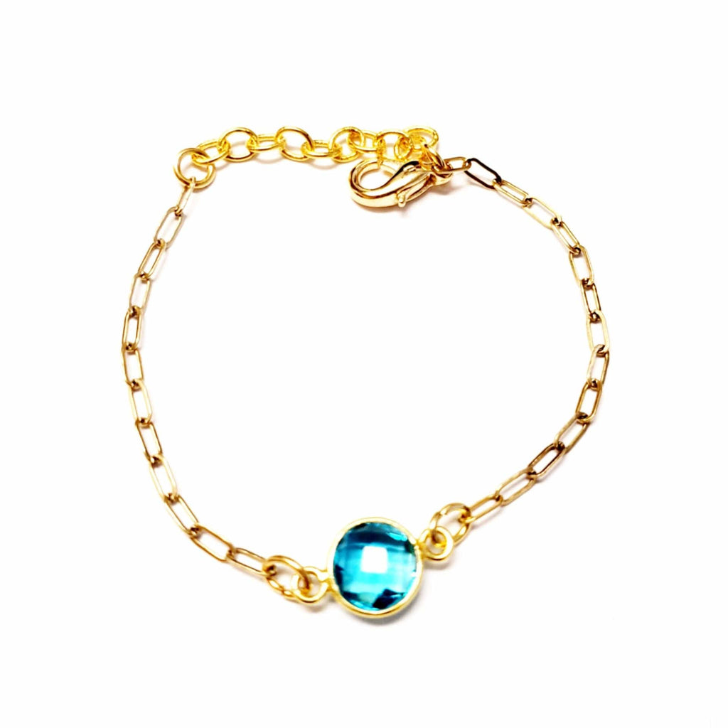 MINU Jewels Bracelets Gold/Blue Blue Quartz Bracelet