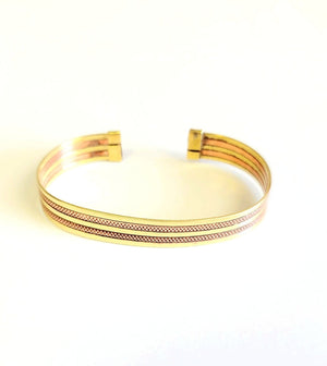 MINU Jewels Bracelets Gold & Copper Dresna Cuff