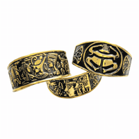 MINU Jewels Bracelets Pharaonic Cuff Bracelets in Oxidized Brass