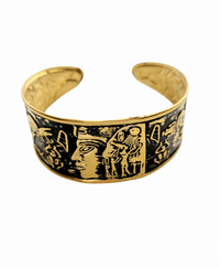 MINU Jewels Bracelets Pharaonic Cuff Bracelets in Oxidized Brass