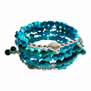 MINU Jewels Bracelets Silver-plated / Turquoise Turquoise Wrap