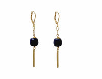 MINU Jewels Earrings Blue Lapis / OS MINU Jewels MINU Jewels Bar Drop Earrings - Colors Available