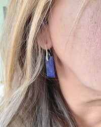 MINU Jewels Earrings Blue/Silver Lapis Statement Earrings