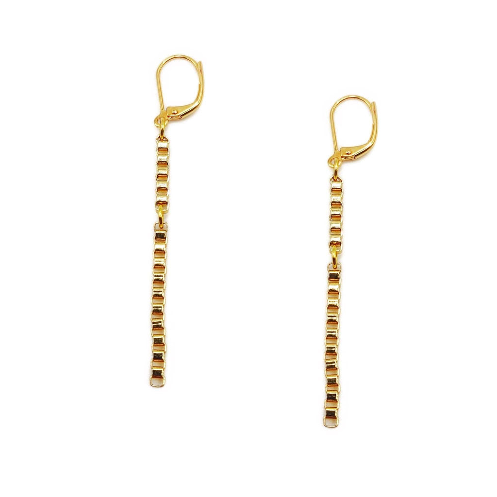MINU Jewels Earrings Gold Chain Sparkle Earrings
