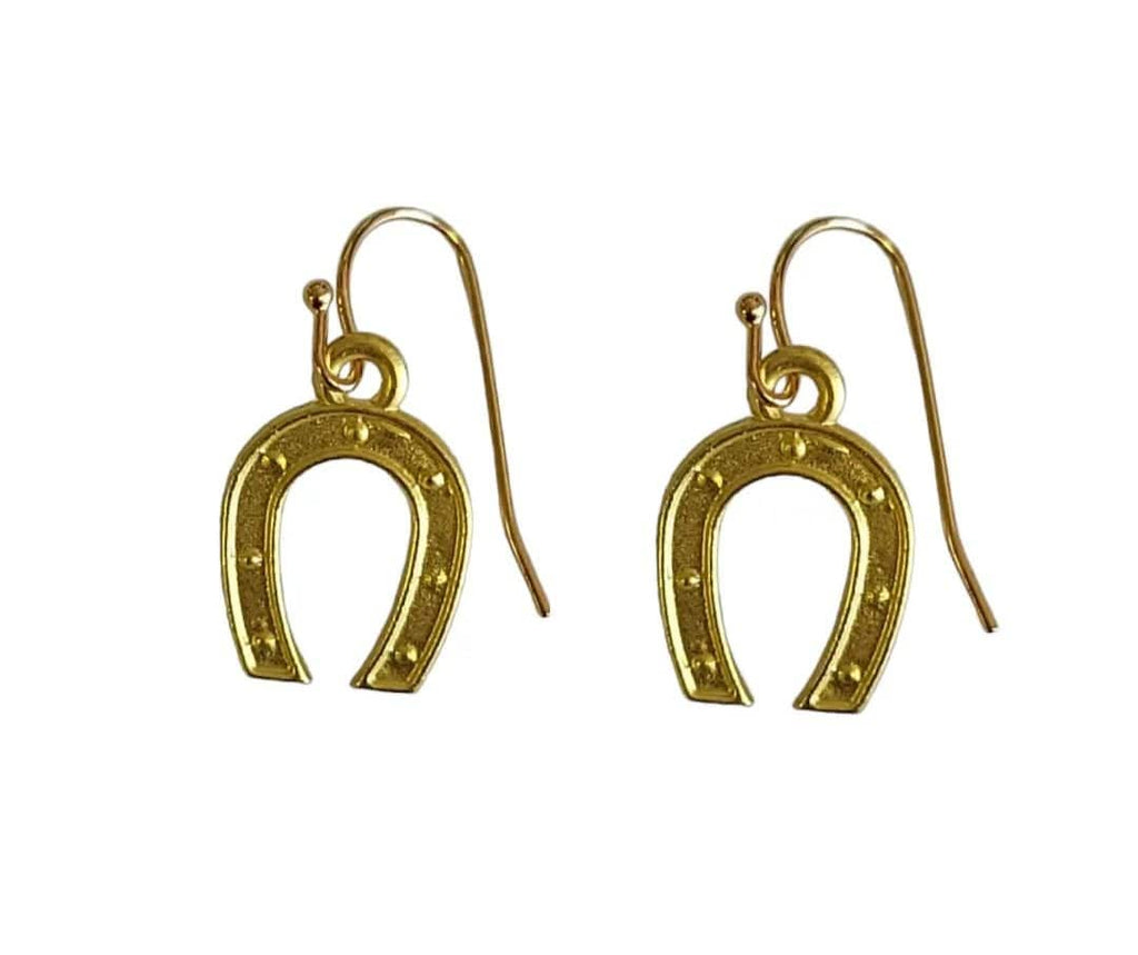 MINU Jewels Earrings Gold Horseshoe Earrings