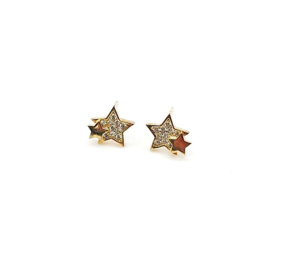 MINU Jewels Earrings Gold Star Stud Earrings